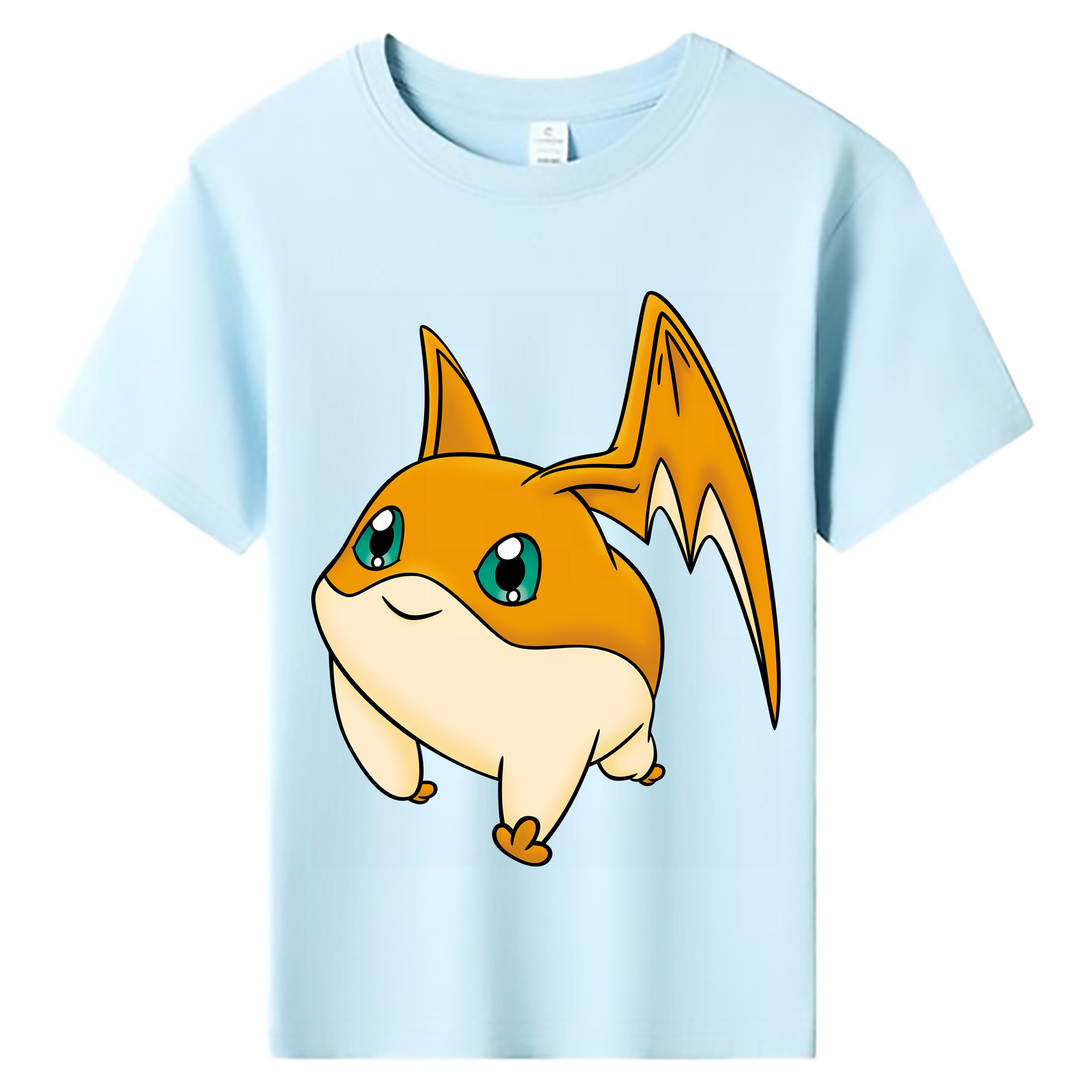（画像用） Digimon デジタルモンスター/デジモン 綿100％キッズTシャツ（フロントプリント）